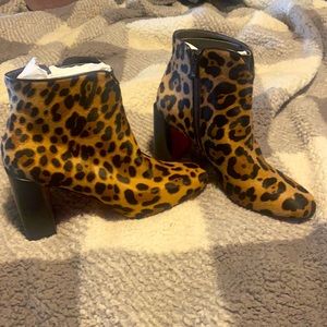 Never been worn Leopard print Christian Louboutin